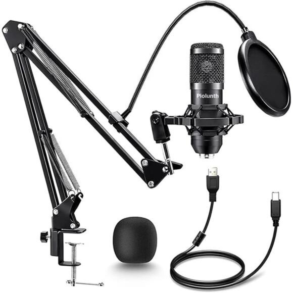 USB Microphone, Professional 192kHz/24Bit Plug & Play PC Computer Condenser - Picture 8 of 8